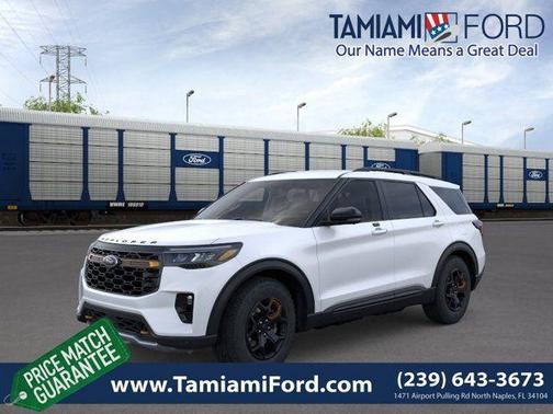 Star White Metallic Tri-Coat 2026 Ford Explorer Tremor