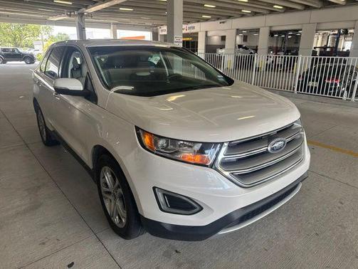 WHITE PLATINUM MET TRI-COAT 2018 Ford Edge Titanium