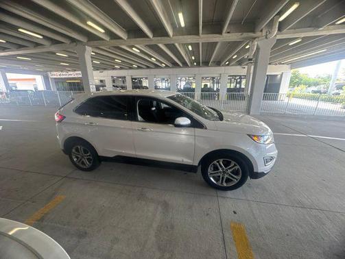 WHITE PLATINUM MET TRI-COAT 2018 Ford Edge Titanium