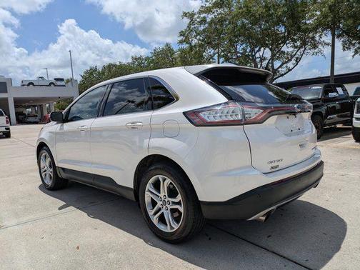 WHITE PLATINUM MET TRI-COAT 2018 Ford Edge Titanium