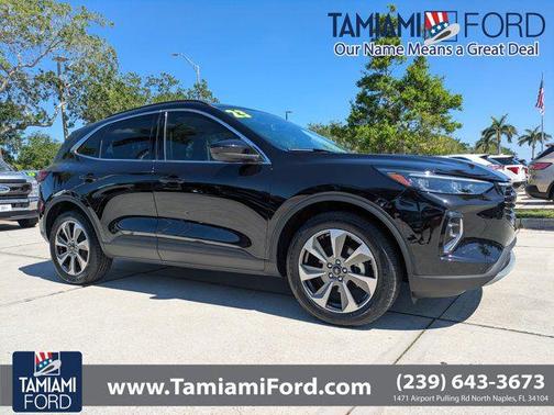 AGATE BLACK METALLIC 2023 Ford Escape Platinum