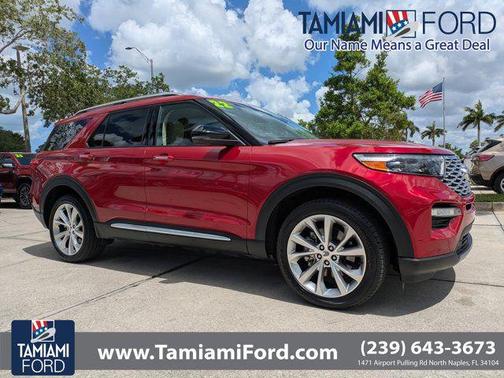RAPID RED MET TINTED CC 2022 Ford Explorer Platinum