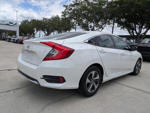 Platinum White Pearl 2020 Honda Civic LX