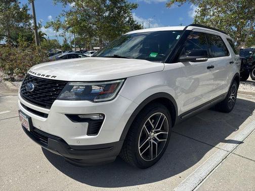 WHITE PLATINUM MET TRI-COAT 2019 Ford Explorer Sport