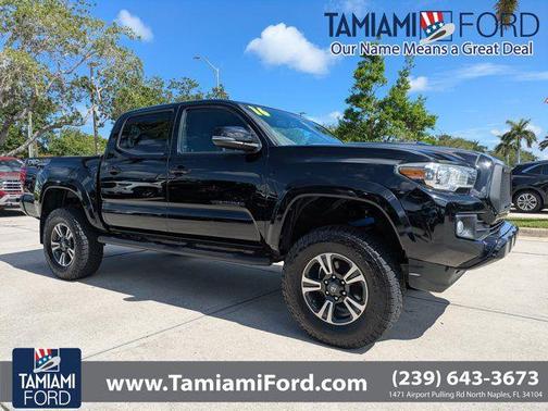 Black 2016 Toyota Tacoma TRD Sport