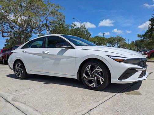 Serenity White 2025 Hyundai ELANTRA Sport