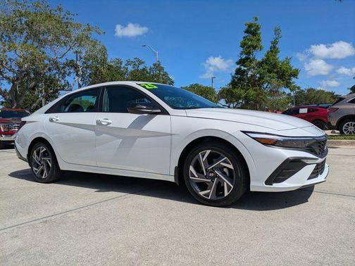 Serenity White 2025 Hyundai ELANTRA Sport