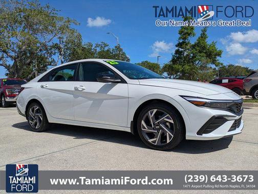 Serenity White 2025 Hyundai ELANTRA Sport