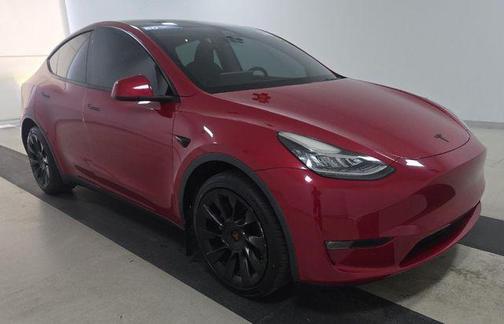 Red Multi-Coat 2022 Tesla Model Y Long Range Dual Motor All-Wheel Drive