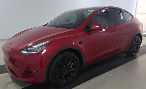 Red Multi-Coat 2022 Tesla Model Y Long Range Dual Motor All-Wheel Drive