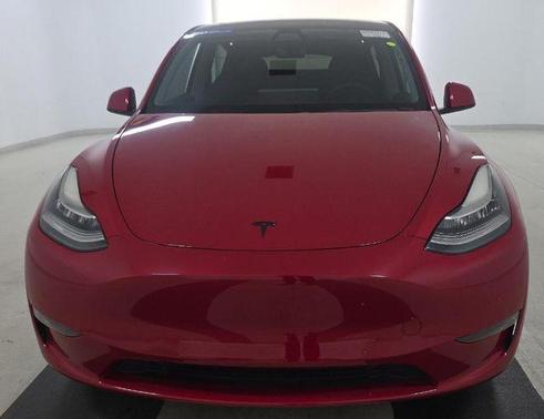 Red Multi-Coat 2022 Tesla Model Y Long Range Dual Motor All-Wheel Drive