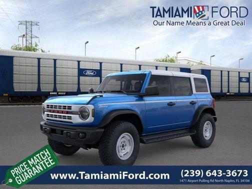 Velocity Blue Metallic 2026 Ford Bronco Heritage Edition