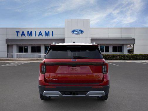Rapid Red Metallic Tinted Clearcoat 2026 Ford Explorer Platinum