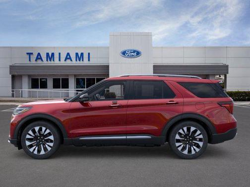Rapid Red Metallic Tinted Clearcoat 2026 Ford Explorer Platinum