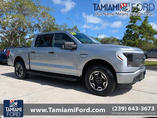 ICONIC SILVER METALLIC 2023 Ford F-150 Lightning XLT