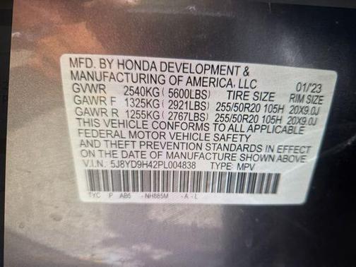 Liquid Carbon Metallic 2023 Acura MDX Technology Package