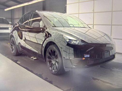 Solid Black 2025 Tesla Model Y Long Range Dual Motor All-Wheel Drive