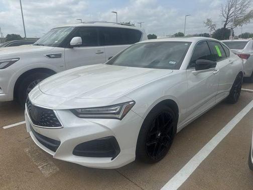 Platinum White Pearl 2021 Acura TLX Technology