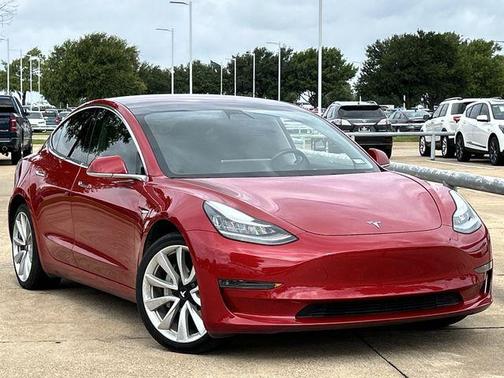 Red Multi-Coat 2018 Tesla Model 3 Mid Range