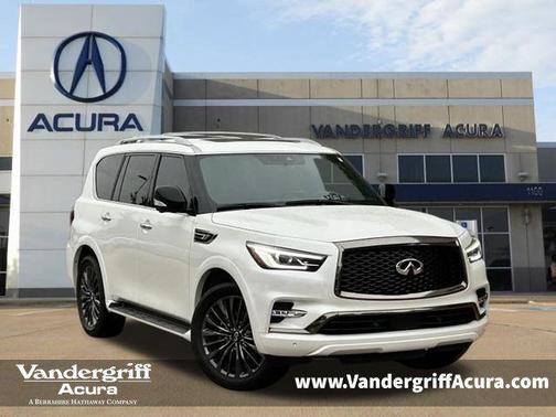Moonstone White 2024 INFINITI QX80 SENSORY AWD