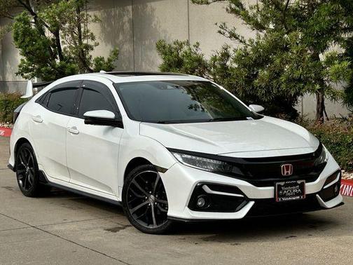 Platinum White Pearl 2020 Honda Civic Sport Touring