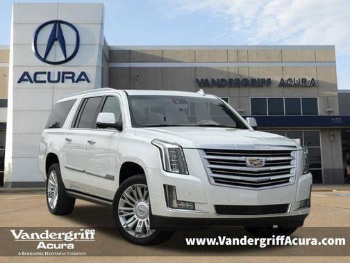 Crystal White Tricoat 2019 Cadillac Escalade ESV Platinum