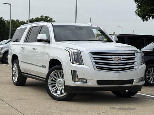 Crystal White Tricoat 2019 Cadillac Escalade ESV Platinum