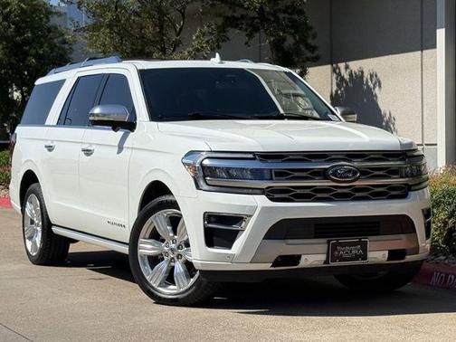 Star White Metallic Tri-Coat 2023 Ford Expedition Max Platinum