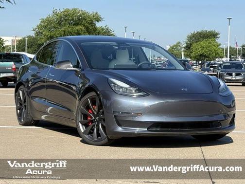 Midnight Silver Metallic 2020 Tesla Model 3 Performance