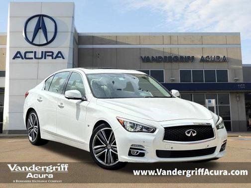 Moonlight White 2014 INFINITI Q50 Premium