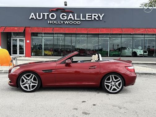 Red 2016 Mercedes-Benz SLK-Class SLK300 Roadster