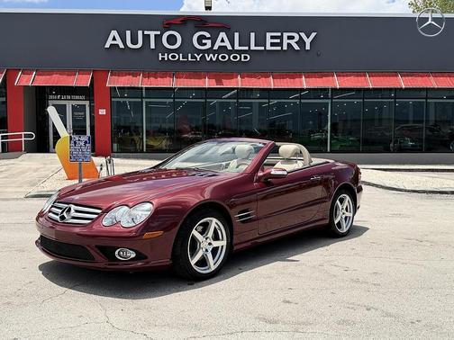 Red 2007 Mercedes-Benz SL-Class 5.5L V8