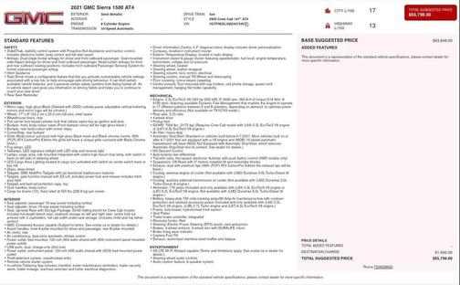 Gray 2021 GMC Sierra 1500 AT4