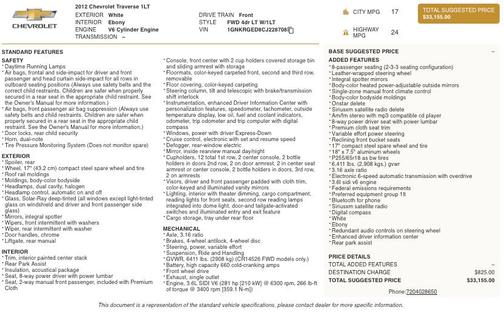 2012 Chevrolet Traverse LT