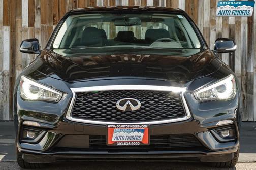 Black 2020 INFINITI Q50 3.0t LUXE
