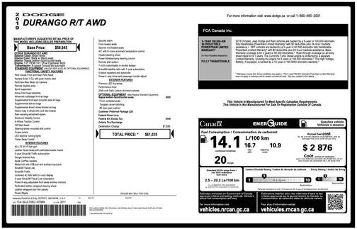 2019 Dodge Durango R/T