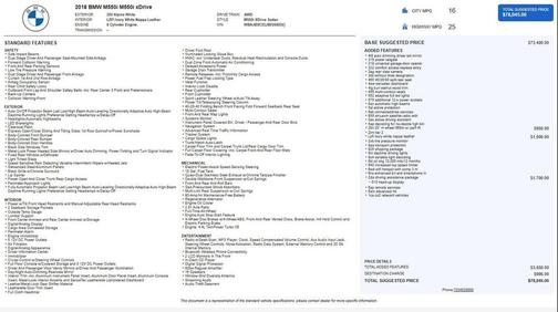 2018 BMW M550 i Xdrive