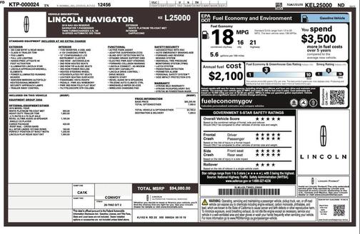 2019 Lincoln Navigator Reserve