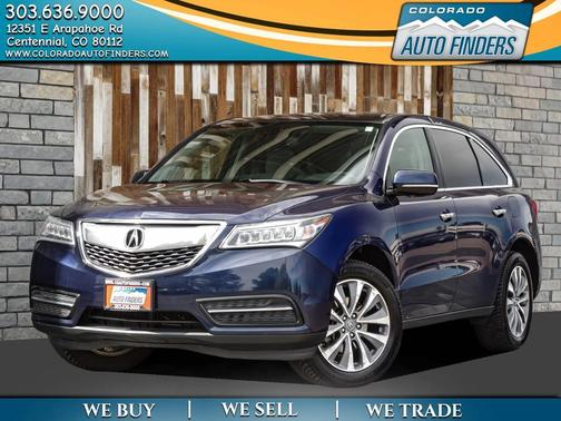 Fathom Blue Pearl 2015 Acura MDX 3.5L