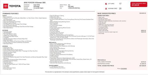 2018 Toyota 4Runner SR5