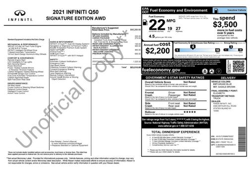 2021 INFINITI Q50 3.0t Signature Edition