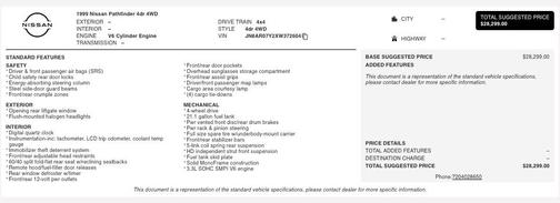 1999 Nissan Pathfinder LE