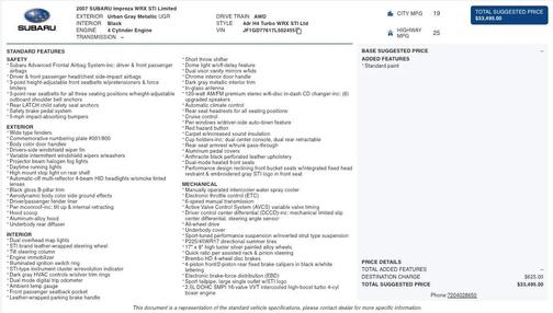 2007 Subaru Impreza STI Limited