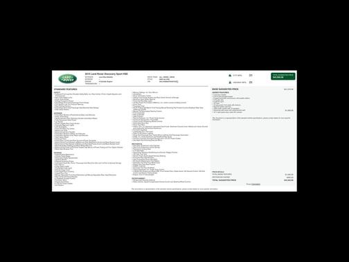 2015 Land Rover Discovery Sport HSE