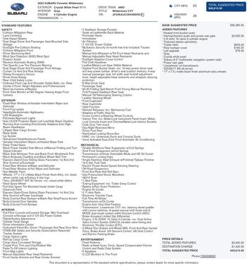 2025 Subaru Forester Wilderness