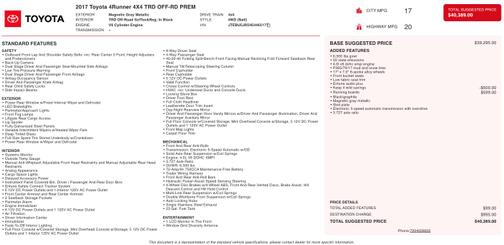 2017 Toyota 4Runner TRD Pro