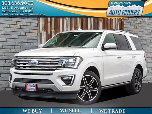 White Platinum Metallic Tri-Coat 2019 Ford Expedition Limited