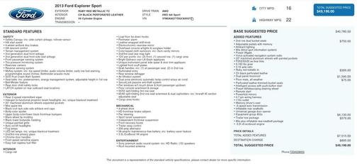 Ruby Red Metallic Tinted Clearcoat 2013 Ford Explorer Sport