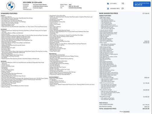 2016 BMW X5 xDrive50i