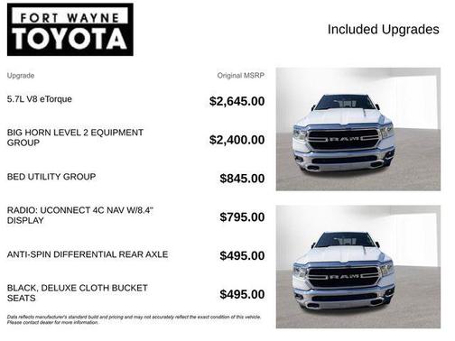 Bright White Clearcoat 2019 RAM 1500 Big Horn